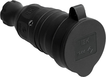 Розетка переносная каучук 16А 2Р+E IР44 ОМЕГА