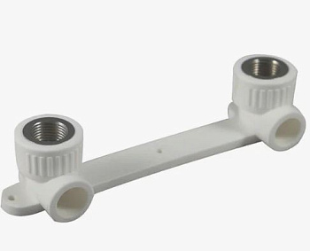 Планка установочная для смесителя (вн./рез.) "RTP" - белая (20х1/2")