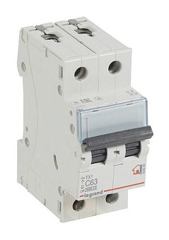 Выключатель автоматический модульный 2п С 63А ТХЗ 6кА