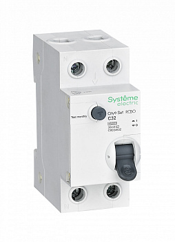 Systeme Electric City9 Set Авт. выкл. диф. тока (АВДТ) 1P+N С 32А 4.5kA 30мА Тип-AС 230В