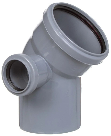 Отвод канализационный (левый) (110х110х50х45°)