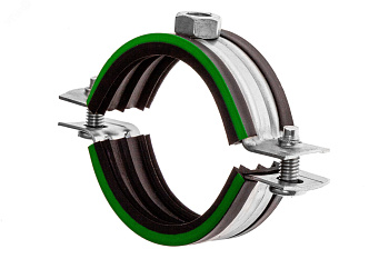 Хомут сантех. разборный 4" (108-116мм) гайка М10 фас 5шт