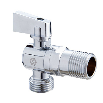 Кран PROFACTOR угловой нар.-нар. 1/2"х1/2" для подкл. с/т приборов