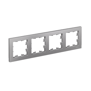 Systeme Electric AtlasDesign Алюминий Рамка 4-ая, универсальная