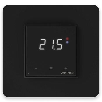 Терморегулятор для теплого пола умный, сенсорный, с Wi-fi, черный  WELROK