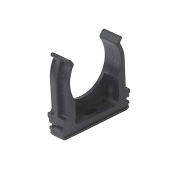 Держатель для труб (клипса) d25мм пластик черн. Ruvinil 