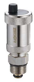 QS-3441, Автом.воздухоотводчик поплавкового типа с пруж.золотником, латунь (СW617N), 1/2", 10Бар