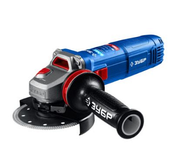 ЗУБР 1100 Вт, d125 мм, УШМ, регулировка оборотов, фланец ″МИГ″, Профессионал (УШМ-П125-1105 Э)