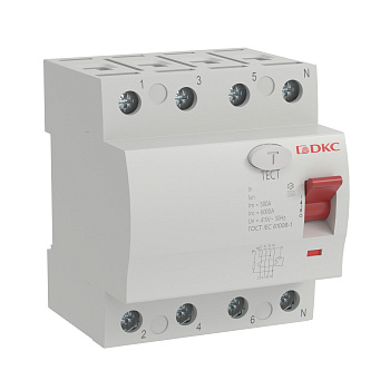 Устройство защитного отключения УЗО YON MDL100 4P 40А 30mA тип AC