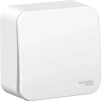 System Electric Выключатель 1-кл BLANCA наруж. белый с изол. пластиной