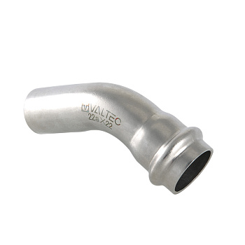 ФИТИНГ ИЗ НЕРЖАВЕЮЩЕЙ СТАЛИ – ПРЕСС-УГОЛЬНИК 45° ВНУТРЕННИЙ/НАРУЖНЫЙ 22 х 22 мм