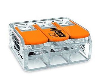 Клемма 3-проводная 0,5-6 мм2 WAGO