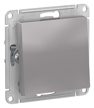 Systeme Electric AtlasDesign Алюминий Переключатель 1-клавишный, сх.6, 10АХ, механизм