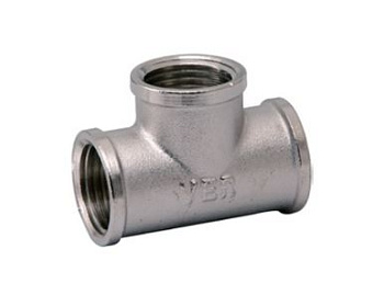 Тройник VIEIR 1/2" вн.вн.вн резьба никель