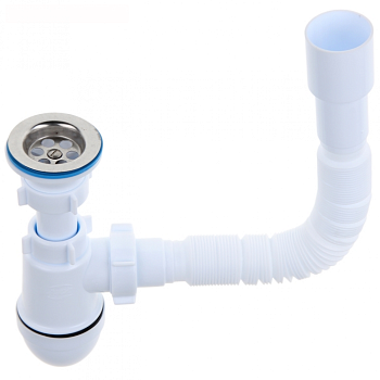 Сифон АНИ ПЛАСТ с гибкой трубой 1 1/4*40  С1015
