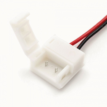 Коннектор для подключения ленты Apeyron 10мм (5050 моно, 2835), 1 клипса