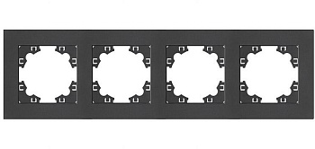 Рамка 4-x местная графит Афина