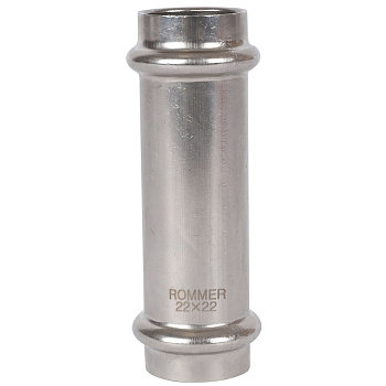 ROMMER Муфта надвижная ВПр, 28, из нержавеющей стали прессовой