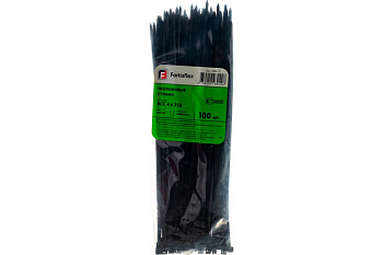Стяжки нейлоновые КСС 4*250 (ч) (100шт.) (Fortisflex)