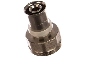 Пресс соединитель м/пл "Valtec" 16х3/4" вн./рез.