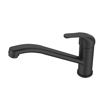 Смеситель для кухни чёрный матовый Milardo 