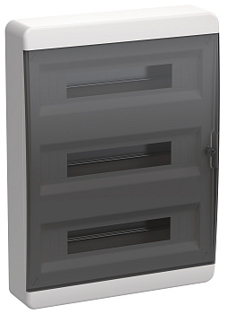 IEK TEKFOR Корпус пласт. ЩРН-П-54 IP41 черн. прозр. дверь