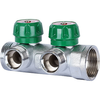 STOUT Коллектор регулирующий 1 , 2 отвода 3/4  ЕК