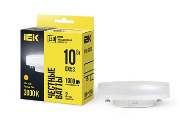Лампа светодиодная T75 таблетка 10Вт 230В 4000К GX53 IEK