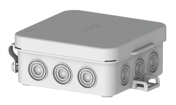 Hegel Коробка разветвительная д/откр монтажа с 12 мембранными вводами, внутр разм 72x72x31 мм, IP54