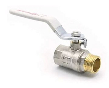 Шаровой кран "Thermofix серия 1 000" (15 Р м/p) (БЕЛАЯ РУЧКА 1015.02W)