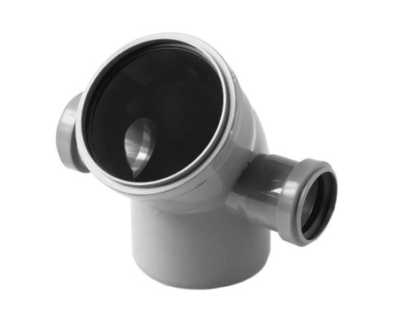 Отвод канализационный (левый правый) (110х110х50х50х45°)