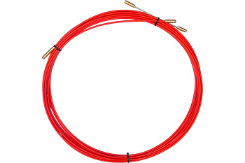 Протяжка кабельная (мини УЗК в бухте) стеклопруток d=3.5мм 10м красн. Rexant 