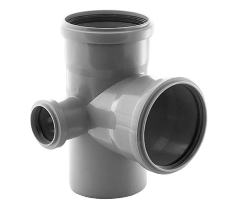 Крестовина канализационная (двухплоскостная) (левый) (110х110х50х90° 90°)