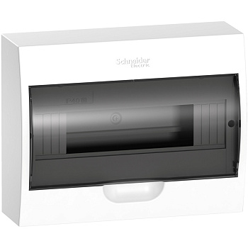 Systeme Electric EASY 9 Корпус навесной с прозрачной дверью 1ряд/12мод, IP40, IK07, 63А, 2 клеммы