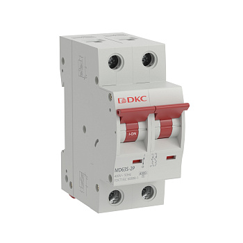 Автоматический выключатель модульный YON max типа MD63S, 4,5кА, 2 полюса, хар-ка C, 16А