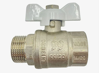 Кран шар. PROFACTOR вн-нар 3/4 бабочка