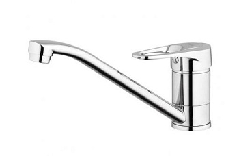 POP4-A043, смеситель для кухни на шпильке 25 см.