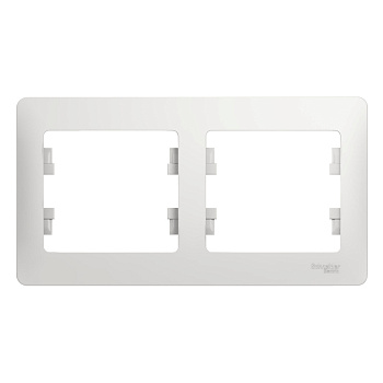 Systeme Electric Glossa Бел Рамка 2-ая, горизонтальная