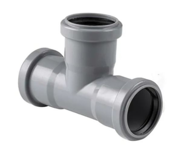 Тройник канализационный (трёхраструбный) (50х90°)