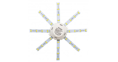 12-06 Комплект светод. линеек Звездочка для н п свет-ка 220В,16Вт, smd5730, 1200Лм, IP30, 6400К,Ø2