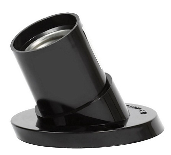 Патрон карболитовый настенный, Е27 черный наклонный