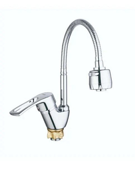 Cмеситель для кухни боковой на гайке ZEGOR