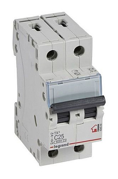 Выключатель автоматический модульный 2П С 25А ТХЗ 6кА