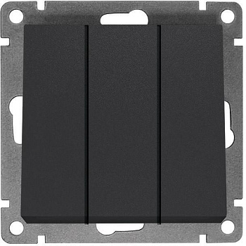 Выключатель графит 3-кл Афина