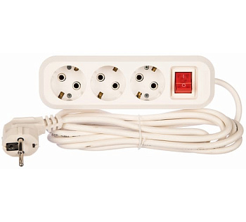 Удлинитель 3х3м с заземл. 16A IP20 S-303 c выкл. ПВС 3х1 UNIVersal