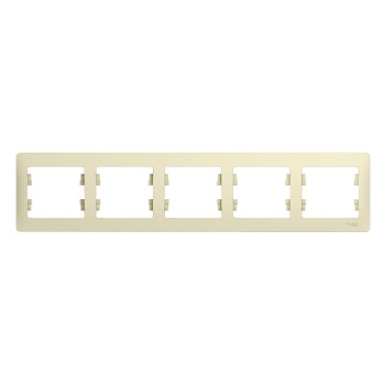 Systeme Electric Glossa Беж Рамка 5-ая, горизонтальная