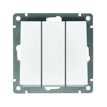 Выключатель белый 3-кл Афина