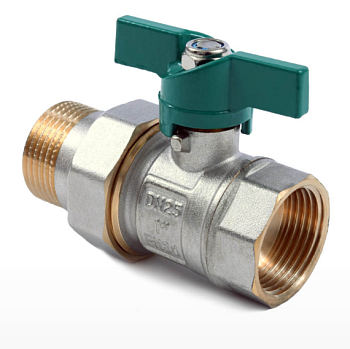 Шаровой кран с американкой "Thermofix серия 1 000" (25 бабочка) (1025.07)