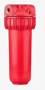 Корпус фильтра RnD для горячей воды (MF2-HOT-10SL) 3/4 красный накидная гайка