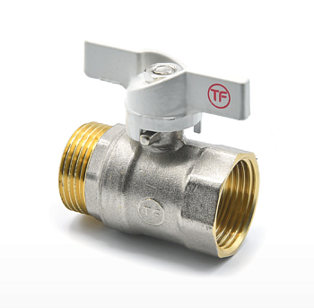 Шаровой кран "Thermofix серия 1 000" (25 Б м/р) (БЕЛАЯ РУЧКА 1025.05W)